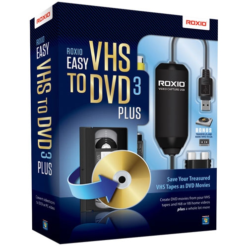 Refurbished Roxio Easy VHS to DVD 3 Plus PC 251000CABCS