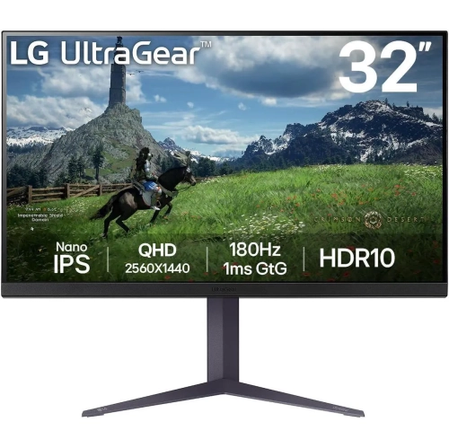 LG 32GS85Q-B - 32” Ultragear™ QHD Nano IPS 180Hz Gaming Monitor | 1ms, HDR10