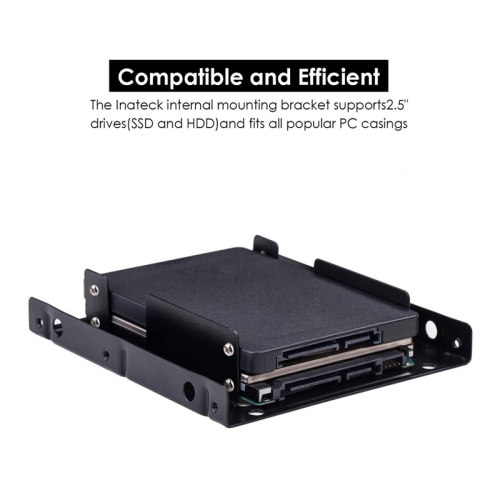 2x 2.5 inch SDD/HDD to 3.5 inch Drive Bay Mounting Bracket Kit
