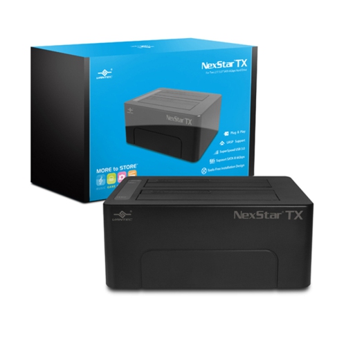 Vantec NST-D428S3-BK Dual Bay 2.5 inch & 3.5 inch USB3.0 hard drive dock Stataion