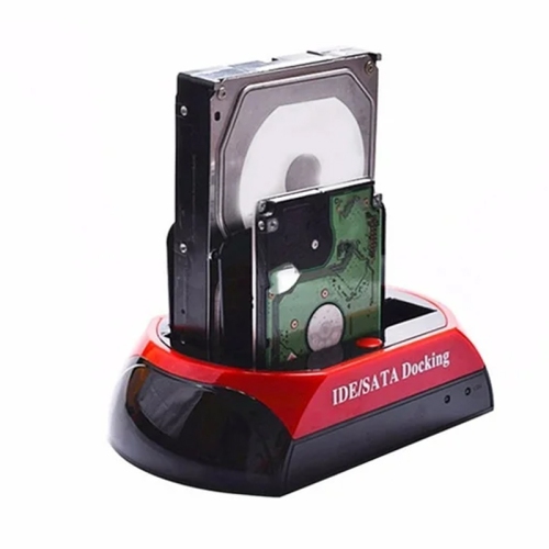 USB 2.0 to SATA/IDE Dual Slots Hard Drive Docking Station For 2.5 and 3.5 Inch SATA I/II/III HDD SSD