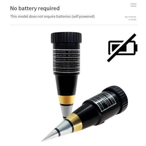 Soil Moisture PH Meter Acidity Humidity Tester Metal Sensor Probe 3~8 ph No Battery Hygrometer for Planting Garden Tool