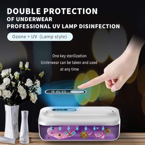 UV Sterilizer Box, Ozone Sterilization Box Multifunctional with Sterilization Light for Sterilizing Cell Phones, Cosmetics Cleaning Tools, Underwear