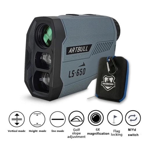 Golf Range Finder, 1000M 5 Modes ±1 yd Accuracy 6X Magnification Laser Distance Meter for Hunting Monocular Rangefinder