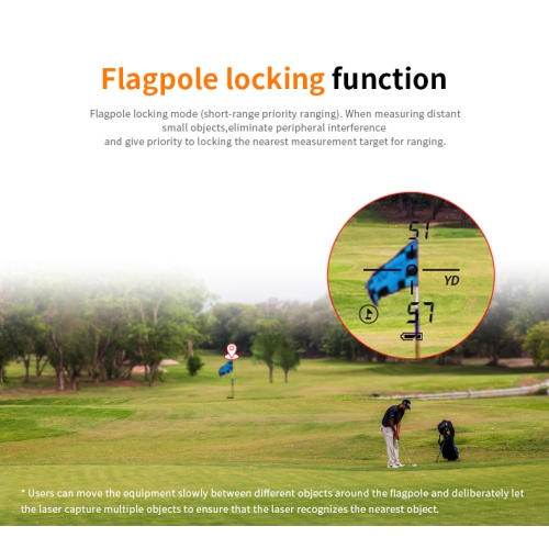 Golf Range Finder, 1000M 5 Modes ±1 yd Accuracy 6X Magnification Laser Distance Meter for Hunting Monocular Rangefinder