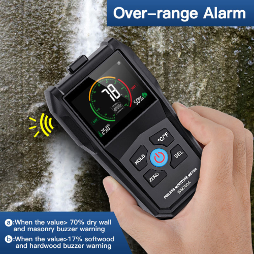Pinless Moisture Meter,Wood Moisturer Meter for Non-Destructive Moisture Tester