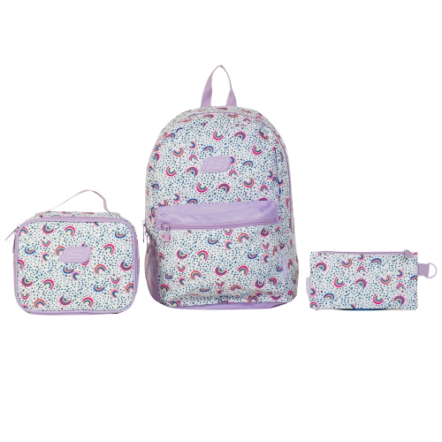 Skechers 365 Utility Backpack Set– School Backpack Set for Kids, Book Bag for School, includes Back Pack, Lunch Bag & Pencil Case.