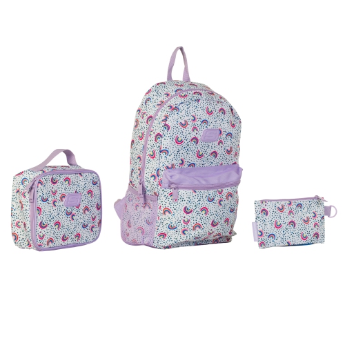 Skechers 365 Utility Backpack Set– School Backpack Set for Kids, Book Bag for School, includes Back Pack, Lunch Bag & Pencil Case.