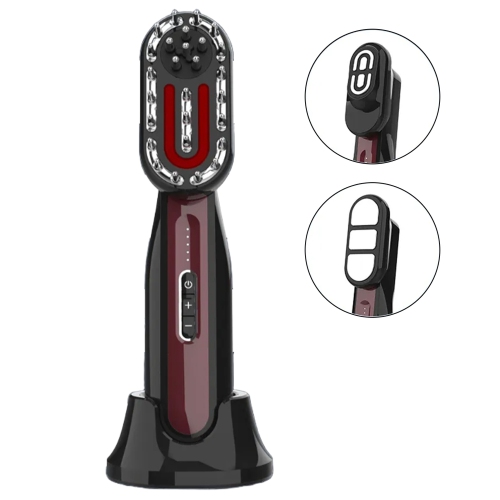 3 in 1 Blue and Red Light Micro Hair Growth Comb Electric Massage Device Health Scalp Massager Brush for Scalp Face Body