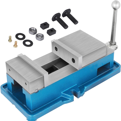 VEVOR 4-inch Non-Swivel Milling Lockdown Vise, Precision Bench Clamp, 100mm Width Drill Press Clamp, 4-inch Jaw Opening, for Milling/Drilling