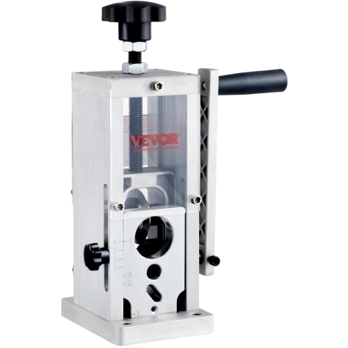 VEVOR 0.06''-1.5'' Hand-Operated Wire Stripper, Cable Removal Tool, Drill Attachment Option, Clear Depth Gauge, Lightweight Aluminum Build for