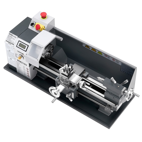 VEVOR 8x16 in Metal Lathe, 550W Benchtop Machine, 0-2500 RPM Variable Speed, with 0.0003in Spindle Accuracy, for Processing Precision Parts