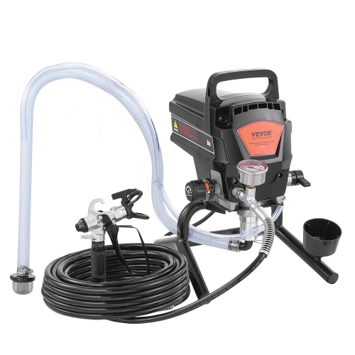 VEVOR 950W Stand Airless Paint Sprayer, 3000PSI High Efficiency, Handheld Paint Sprayers for Home Interior and Exterior Furniture and Fences, Fine