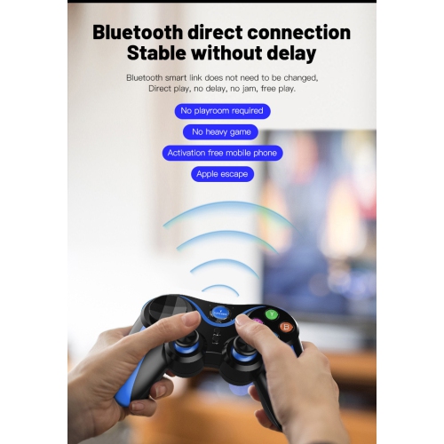 Wireless direct connection Bluetooth mobile phone controller six-axis gyroscope vibration-free game controller, suitable for PC, Apple mobile phone,