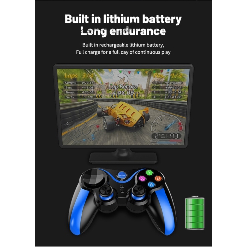 Wireless direct connection Bluetooth mobile phone controller six-axis gyroscope vibration-free game controller, suitable for PC, Apple mobile phone,