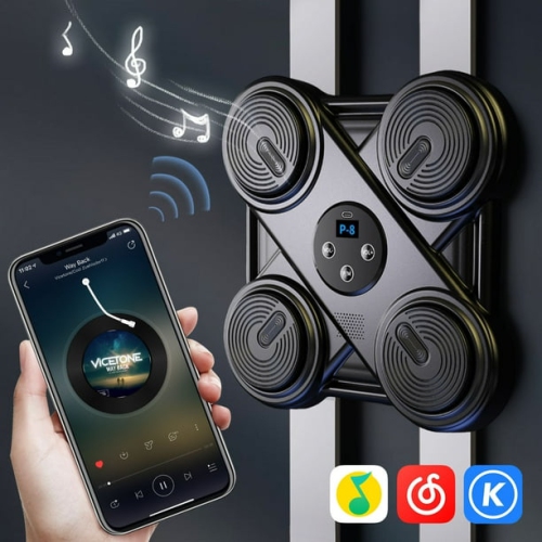 Musical Boxing Machine with Bluetooth for Kids, Wall Mounted Musical Boxing Target,