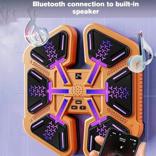 Music Smart Boxing Machine with Parent-child Set Gloves, Wall-mounted Fitness Equipment, Suitable for Family, Children, Teenagers, Birthday Gifts