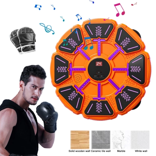 Machine de boxe intelligente Bluetooth avec gants de costume parent-enfant, équipement de mise en forme mural, idéal pour la famille, les enfants,