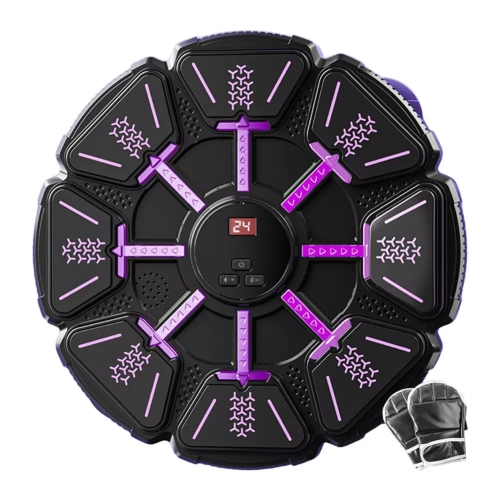 Bluetooth music smart boxing machine with parent-child suit gloves, wall-mounted fitness equipment, suitable for family, children, teenagers,