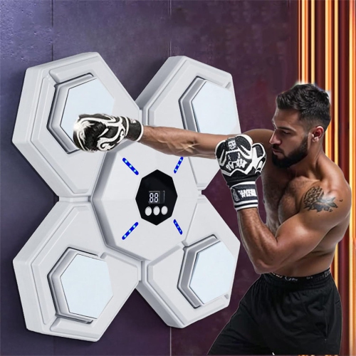 Musical Boxing Machine, Smart Boxing Trainer, Electric Wall-Mounted Boxing Training Mat for Adults