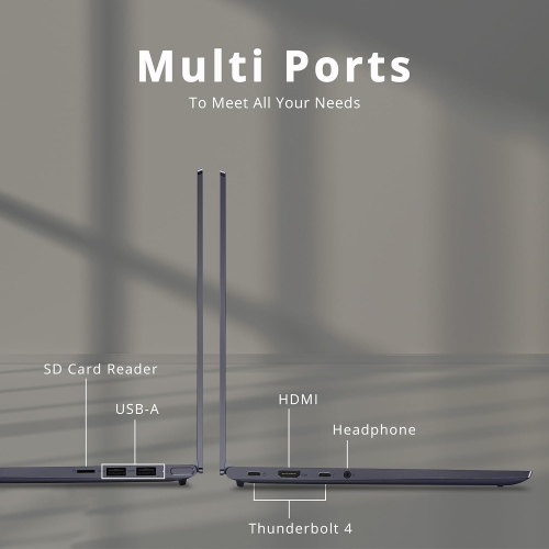 Refurbished - Lenovo IdeaPad Slim 7 14" FHD Laptop, Intel i7-1165G7, 512GB SSD, 8GB RAM, Intel Iris Xe Graphics, Backlit Keyboard, Win 10 Home, Slate