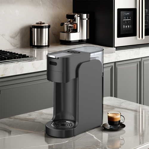 1450W, 20 bar pressure, 3 capsule trays, 800mL water tank, adjustable water storage tray, touch button, automatic shutdown, hard water test, fast