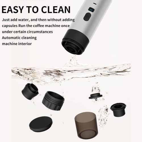 Portable Coffee Maker, 3 in 1 Portable Coffee Maker with LED Display and Type-C Connector, Multi Capsule Coffee Makers with Automatic Heating for