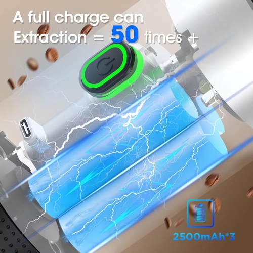 Portable Espresso Machine, Portable Coffee Maker for Travel, Rechargeable Car Coffee Maker Self-Heating/Cold Brew