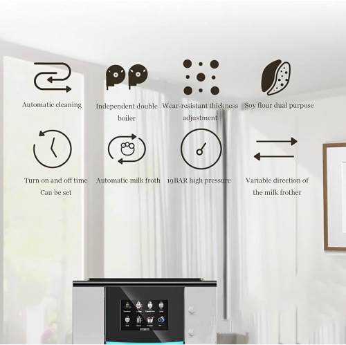 Machine à espresso de bureau, cafetières intelligentes programmables, cafetières automatiques pour la maison, pour les bureaux, les bars et les cafés