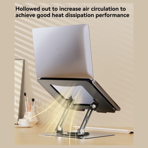 Laptop stand, foldable, 360° rotation, laptop stand, iPad stand, angle/height stepless adjustment, ergonomic, stable, heat dissipation - blue