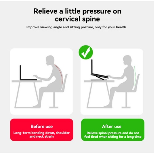 Laptop stand, foldable, 360° rotation, laptop stand, iPad stand, angle/height stepless adjustment, ergonomic, stable, heat dissipation - blue