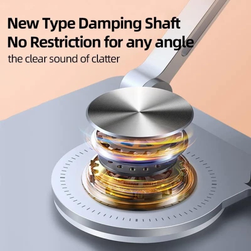 Tablet stand desktop computer foldable lightweight stand height/angle adjustable improve posture back pain/eliminate hunchback non-slip aluminum