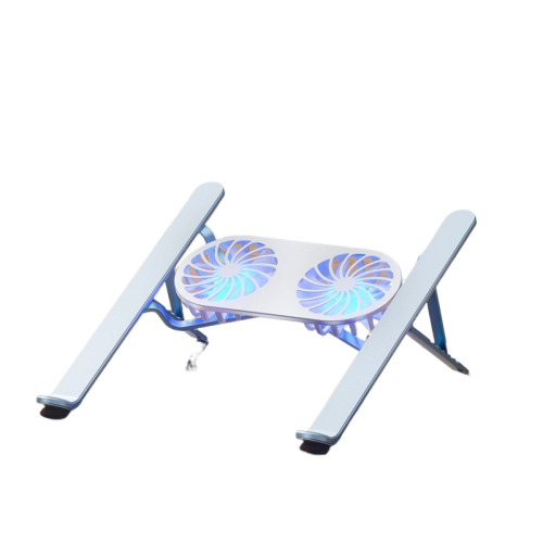 Laptop stand, aluminum alloy foldable lifting tablet computer heightening, stand desktop computer heat dissipation stand - gray