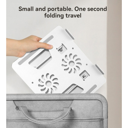 Laptop Stand, 360° Rotating Aluminum Alloy Steel Computer Stand with Anti-Slip Pads for Heat Dissipation, Lifting Heat Dissipation Stand - Black