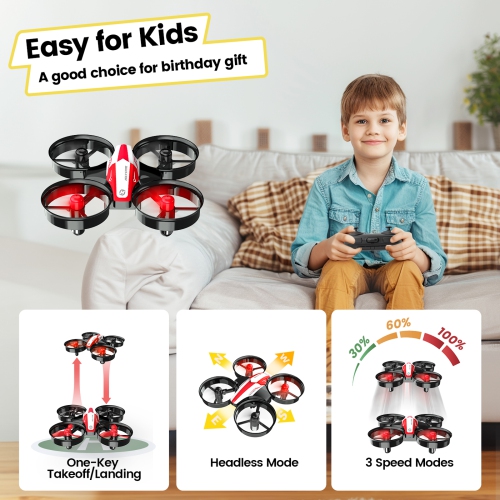 Holy Stone HS210 Mini Drone Under 249g for Kids and Beginners RC Nano Quadcopter Indoor Small Helicopter Plane with Auto Hovering, 3D Flip, Great