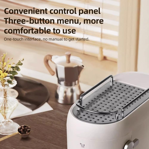 Semi-Automatic Coffee Machine, With Milk Frothing Function, 20 Bar Pressure, Removable Water Tank, 33.8 fl oz, Large Capacity, Home Semi-Automatic