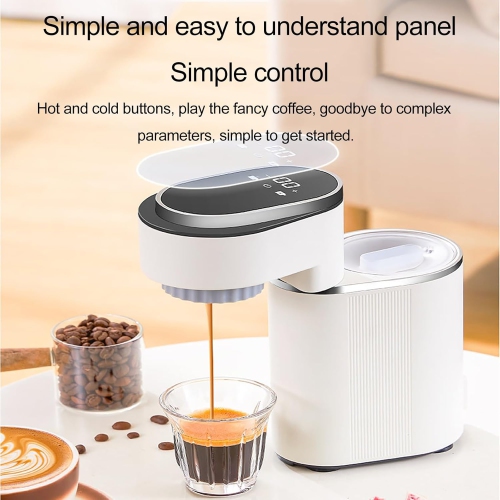 Small Espresso Machine For Home, Coffee Latte Machine, Cappuccino Machines For Home, Portable Espresso Machine, Semi-automatic Hot/cold Double