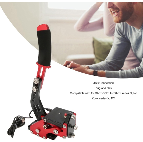 Boîte ouverte - Frein à main USB pour PC de 64 bits, frein à main pour jeux de simulation de course 2 en 1