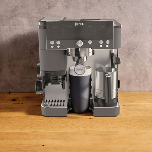 Machine à espresso Luxe Café Premier de Ninja avec mousseur à lait et moulin à café - Bronze - Exclusivité Best Buy