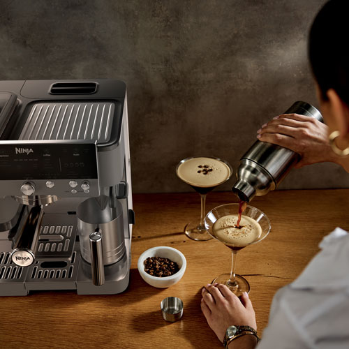 Machine à espresso Luxe Café Premier de Ninja avec mousseur à lait et moulin à café - Bronze - Exclusivité Best Buy