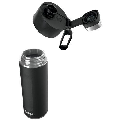 Bouteille de voyage pour boissons gazeuses 709 ml (24 oz) Ninja Thirsti - Noir