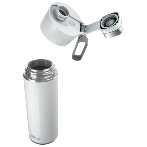 Ninja Thirsti 709ml Carbonated Drink Travel Bottle - White
