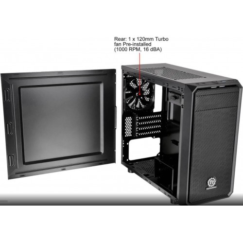 Thermaltake Versa H15 Black with Thermaltake 500W 80+White Smart Non-Modular ATX