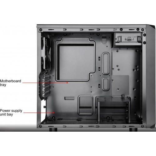 Thermaltake Versa H15 Black with Thermaltake 500W 80+White Smart Non-Modular ATX