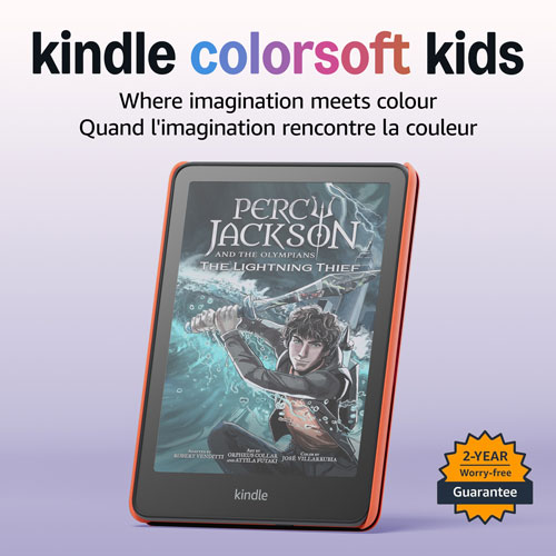 Liseuse numérique à écran tactile 16 Go Kindle Colorsoft pour enfants d'Amazon - Lecture à la lumière des étoiles