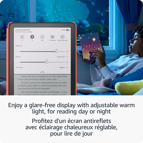 Liseuse numérique à écran tactile 16 Go Kindle Colorsoft pour enfants d'Amazon - Lecture à la lumière des étoiles