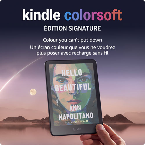 Liseuse numérique à écran tactile 7 po 32 Go Kindle Colorsoft Signature Edition d'Amazon - Noir