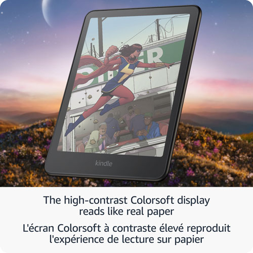 Liseuse numérique à écran tactile de 7 po 16 Go Kindle Colorsoft d'Amazon - Noir