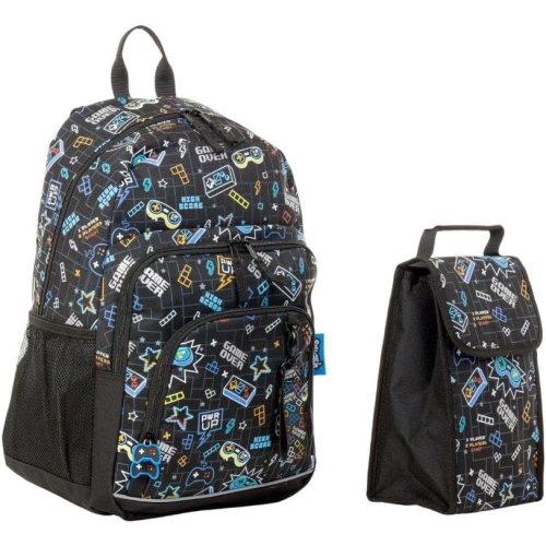 Smash School Backpack Set for Kids: Back Pack with Insulated Lunch Bag for School. Multipurpose Laptop Backpack for Girls & Boys, Book Bag & Travel