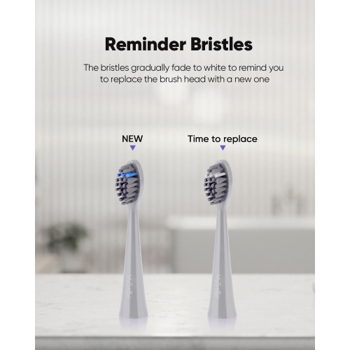 MySmile DY156 Sonic Electric Toothbrush for Adults, Rechargeable Battery Toothbrush Portable with 3 Brush Heads, 2 Mins 5 Modes Smart Timer,
